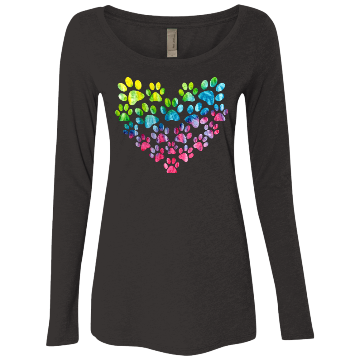 Ladies' Triblend LS Scoop