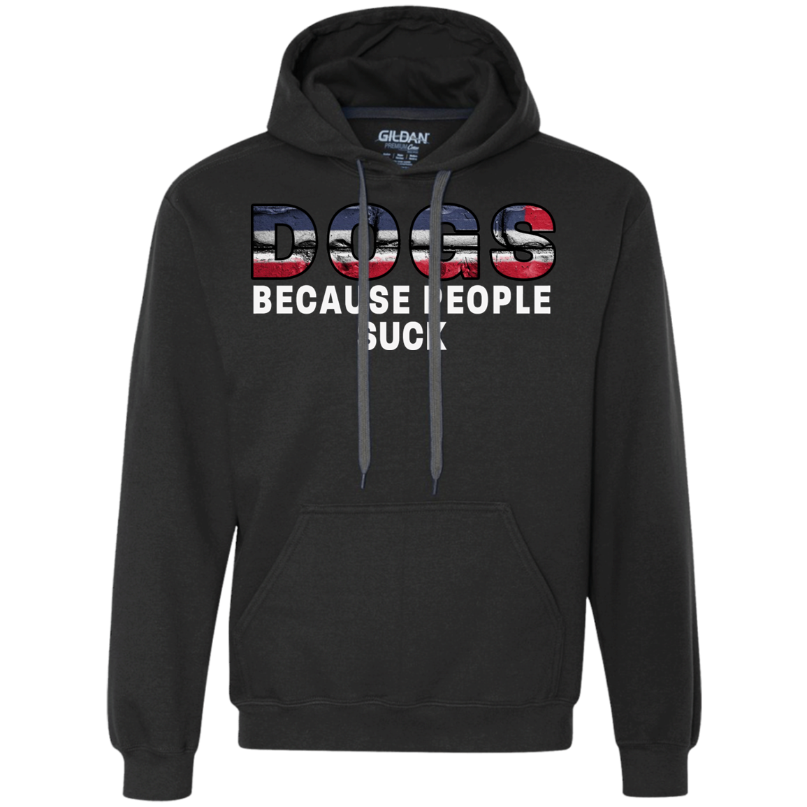 Unisex Heavyweight Hoodie Dogs Because People Suck