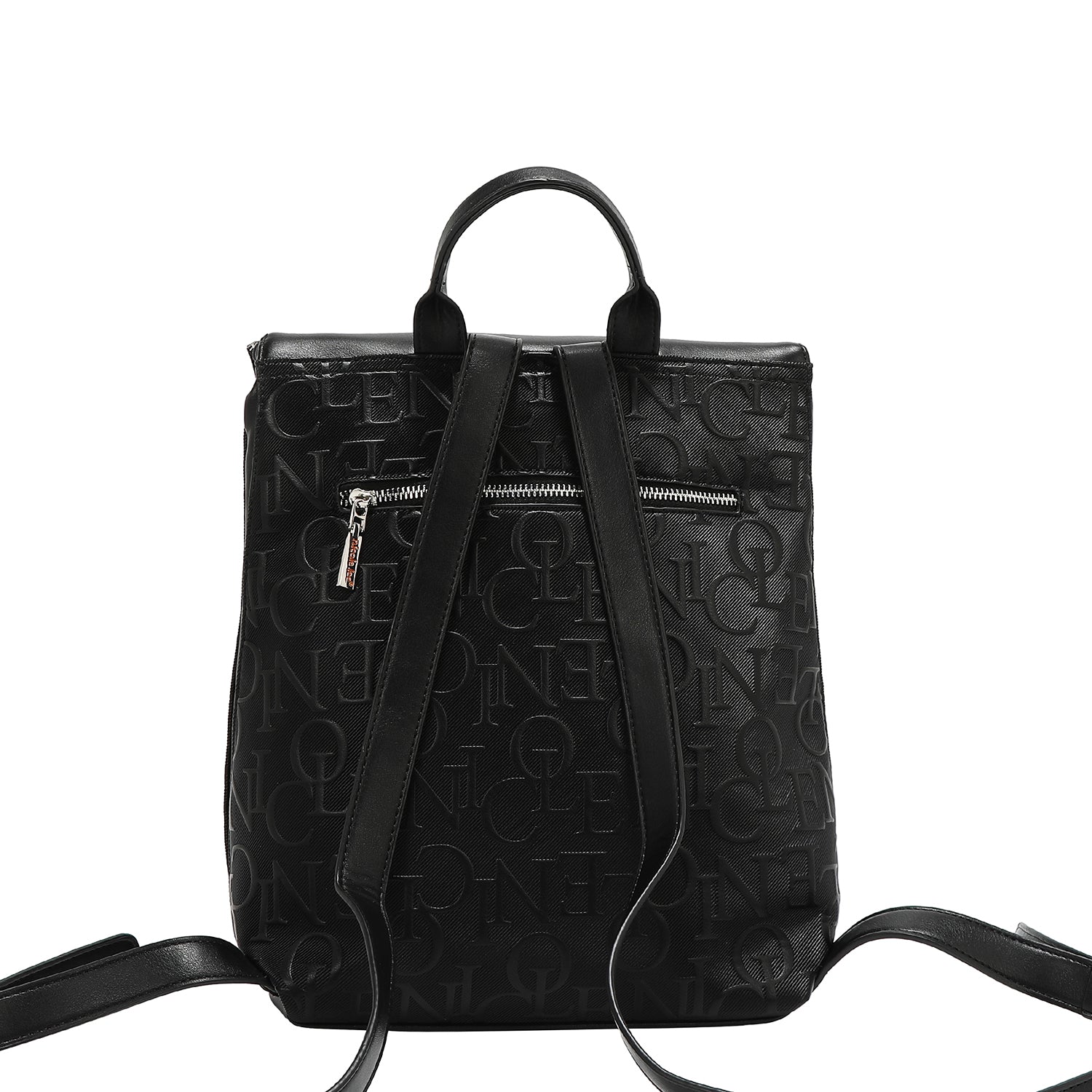 MOCHILA MULTIBOLSILLOS ELEGANCIA EN RELIEVE (NEGRO)