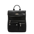 MOCHILA MULTIBOLSILLOS ELEGANCIA EN RELIEVE (NEGRO)