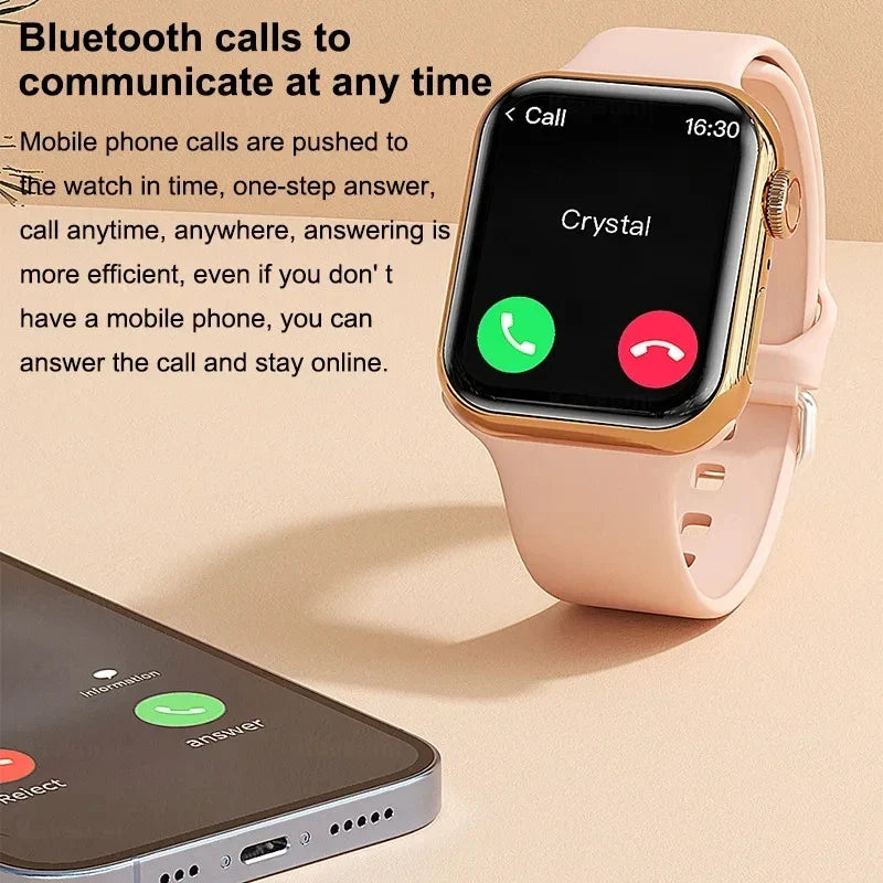 Smart Watch 9 NFC BT Call Waterproof Screen (Pink)