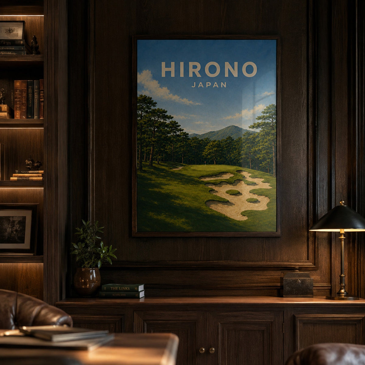 Hirono Golf Club Poster – Japan Golf Course Art