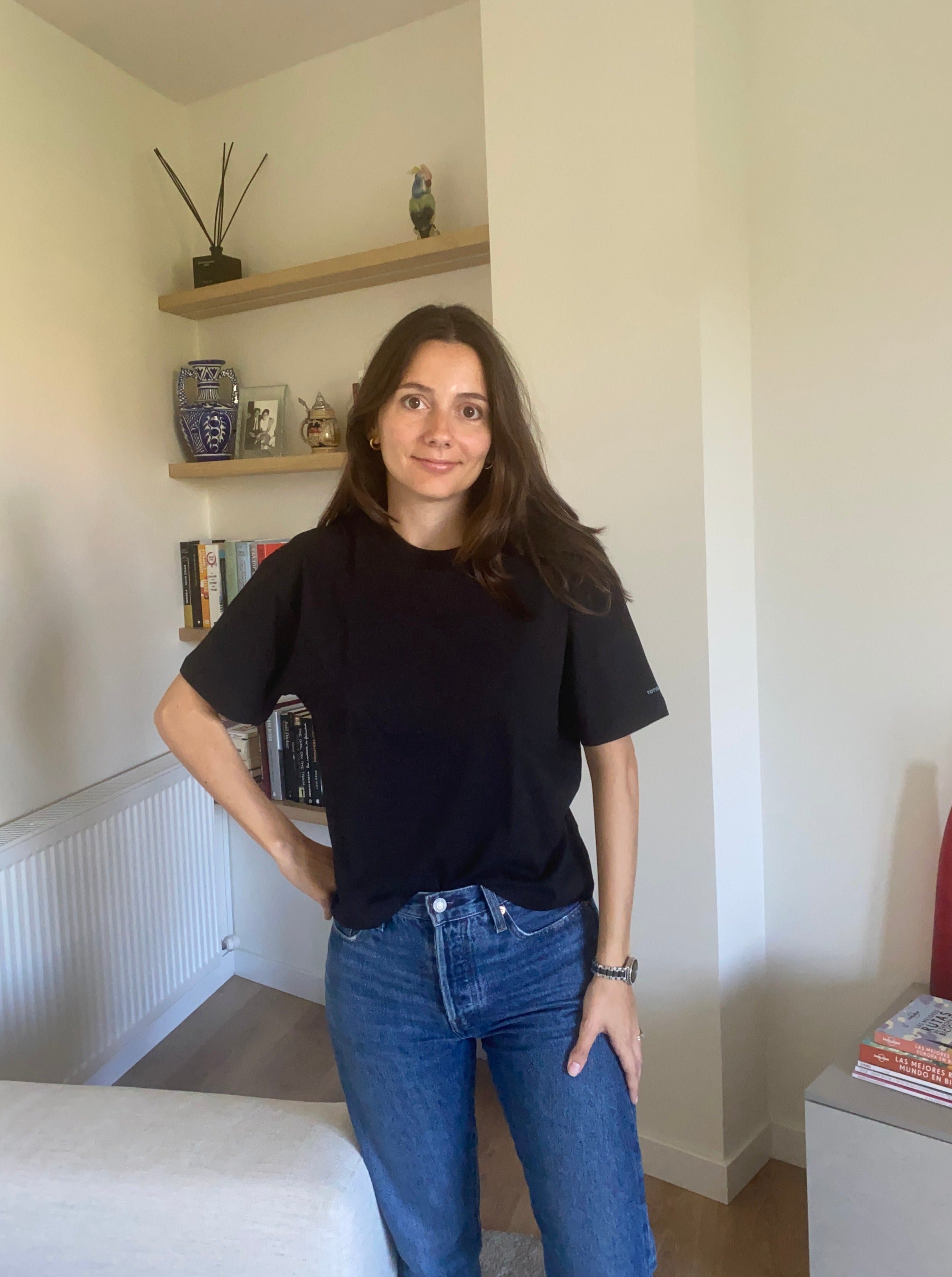 Camiseta Básica Premium Algodón Orgánico – Manga Codo Mujer