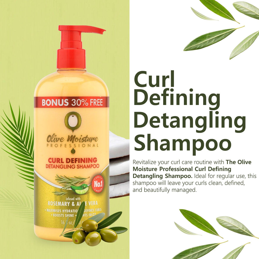 Olive Moisture Professional Curl Defining Detangling Shampoo - 473ml
