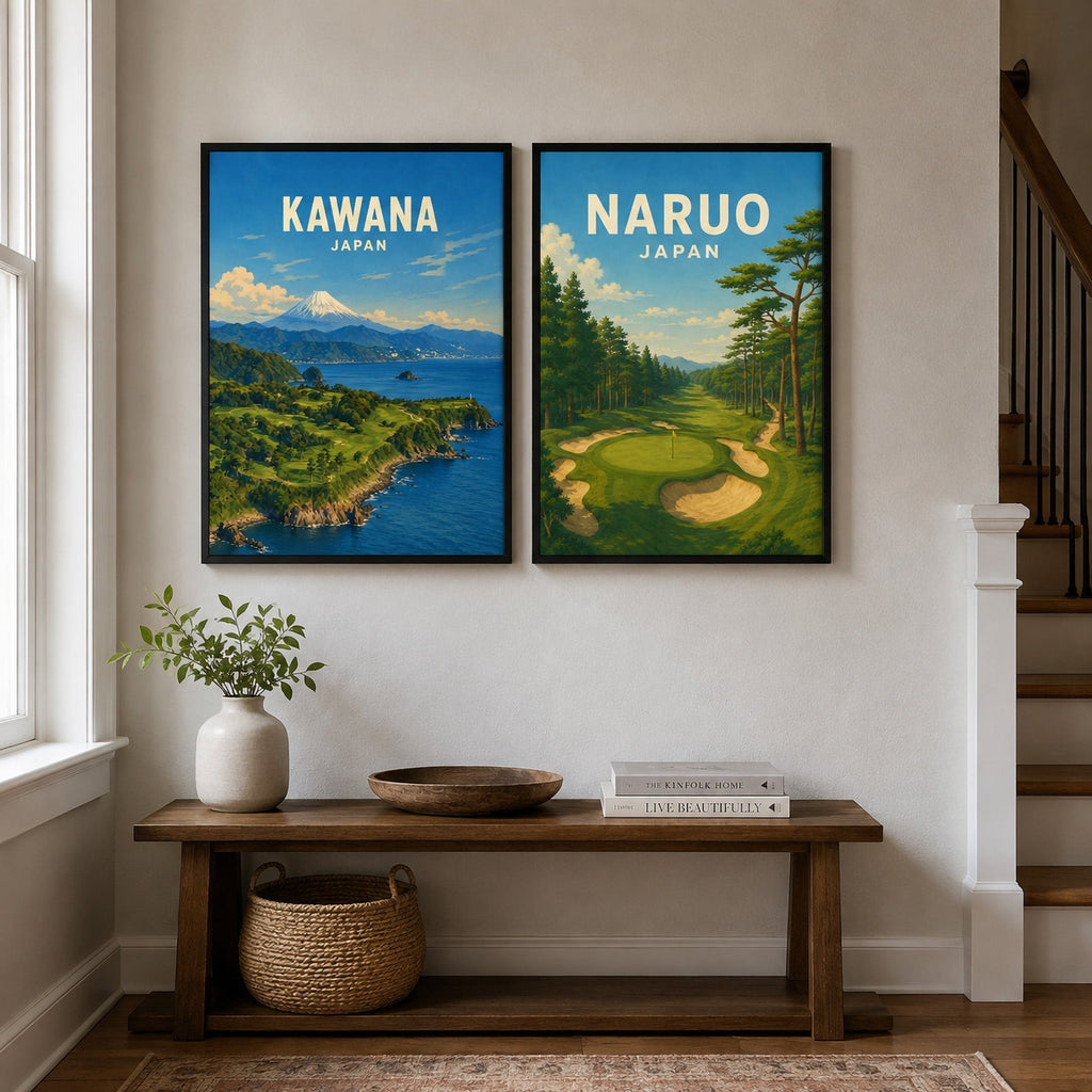 Naruo Golf Club Poster – Japanese Golf Course Print