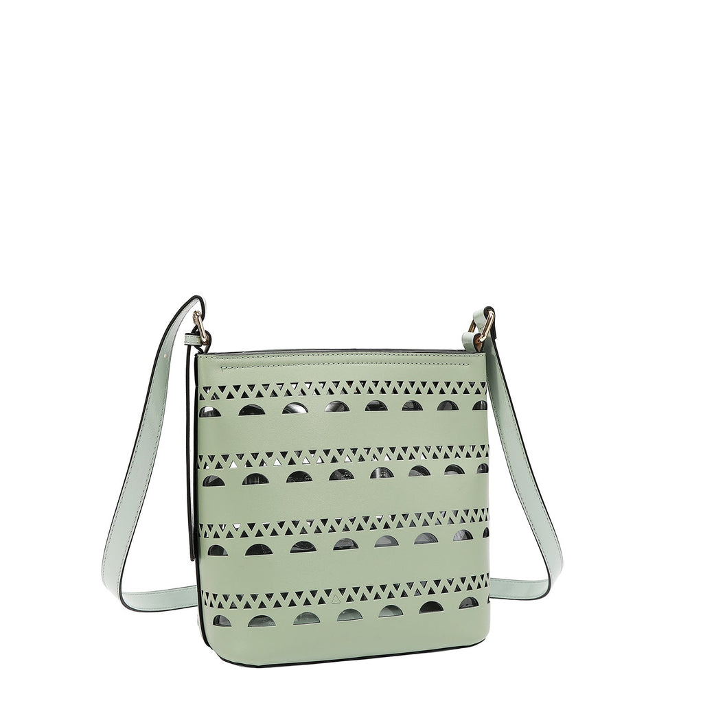 BOLSO BANDOLERA CON TACHUELAS PLATEADAS (VERDE)-2