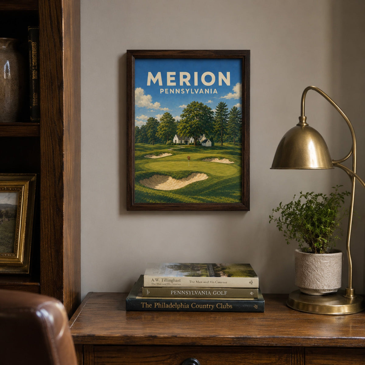 Merion Golf Club Poster – Pennsylvania Golf Wall Art