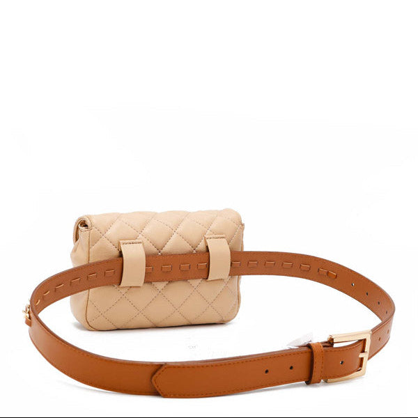 RIÑONERA/BANDOLERA ACOLCHADA (BEIGE)