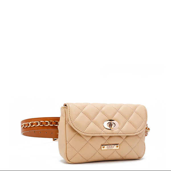 RIÑONERA/BANDOLERA ACOLCHADA (BEIGE)