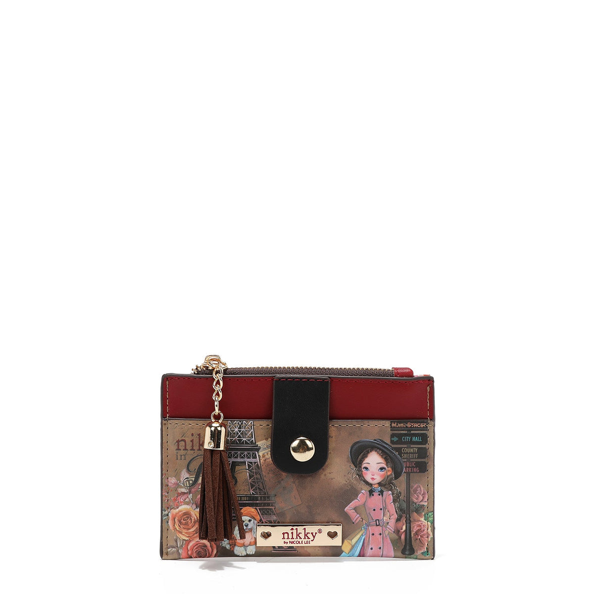 PORTA TARJETAS CON CREMALLERA (EMILY GOES PARIS)