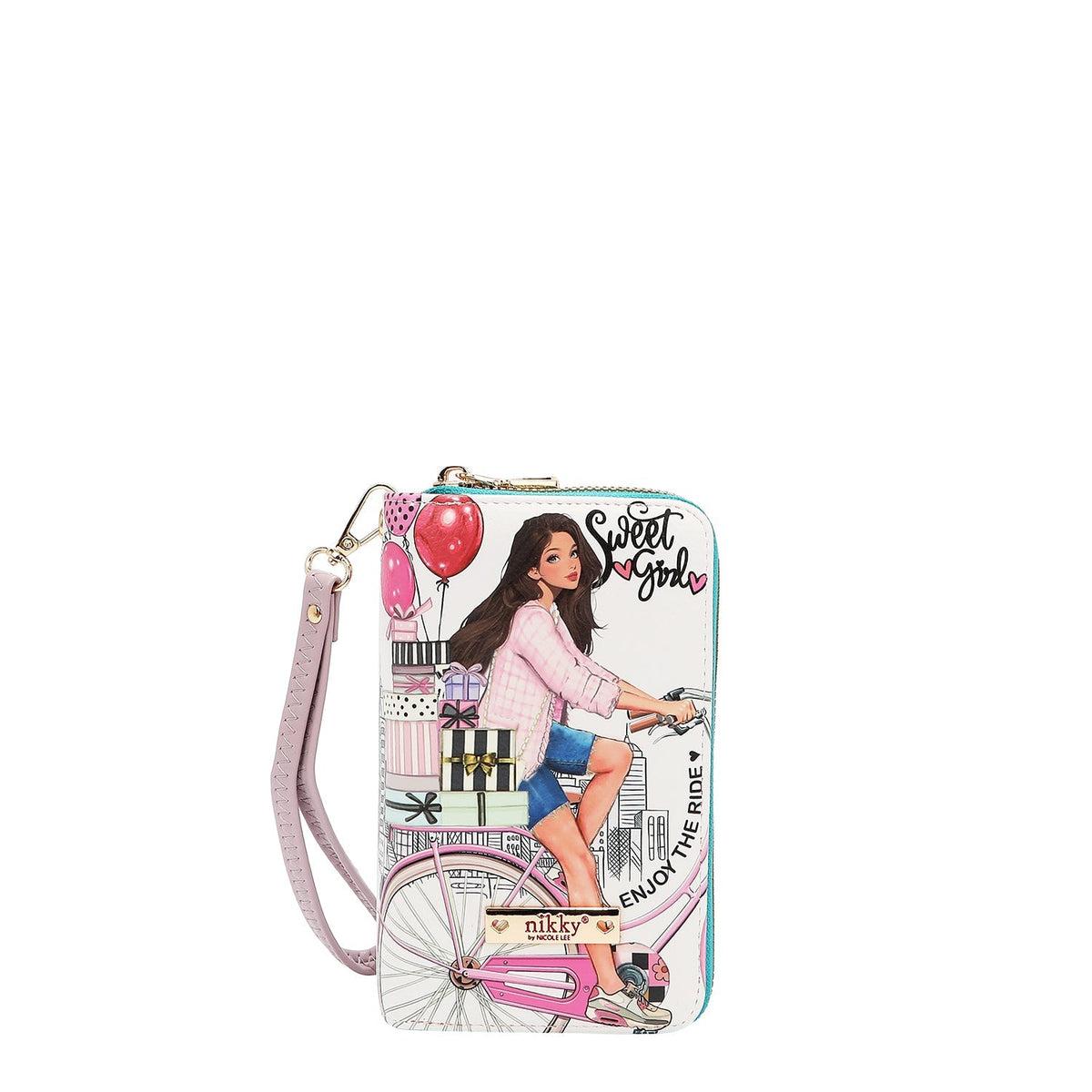 CARTERA MEDIANA CON DOBLE CREMALLERA (SWEET GIRL)