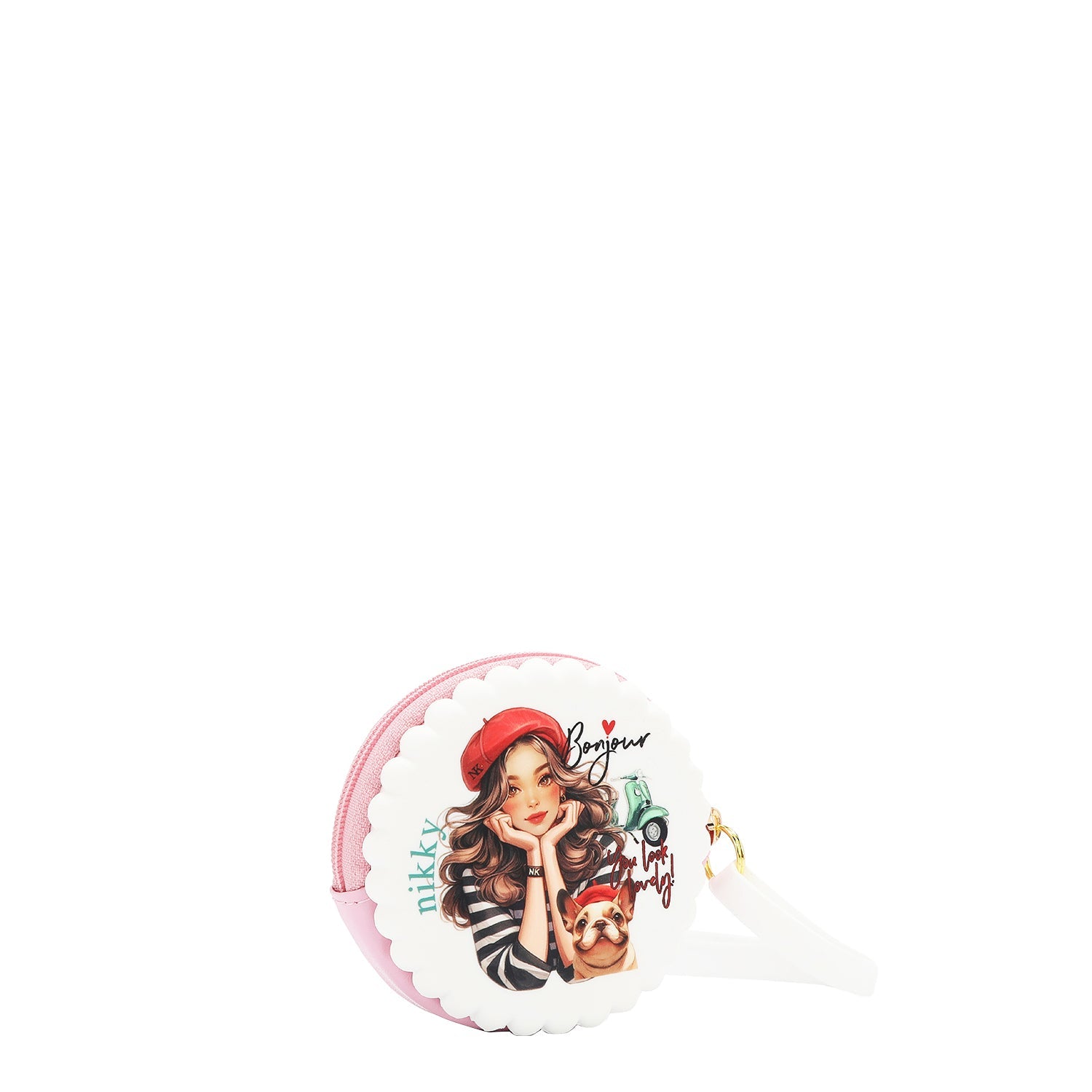 ESTUCHE REDONDO DE SILICONA CON PULSERA (EIFFEL DREAMS BLANCO)-1