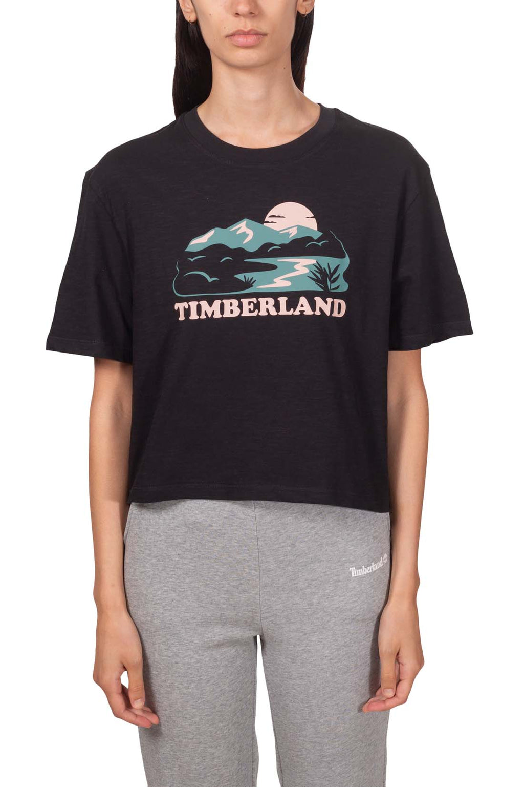 TIMBERLAND - Men's relaxed crop T-shirt in slub cotton  - Size XL