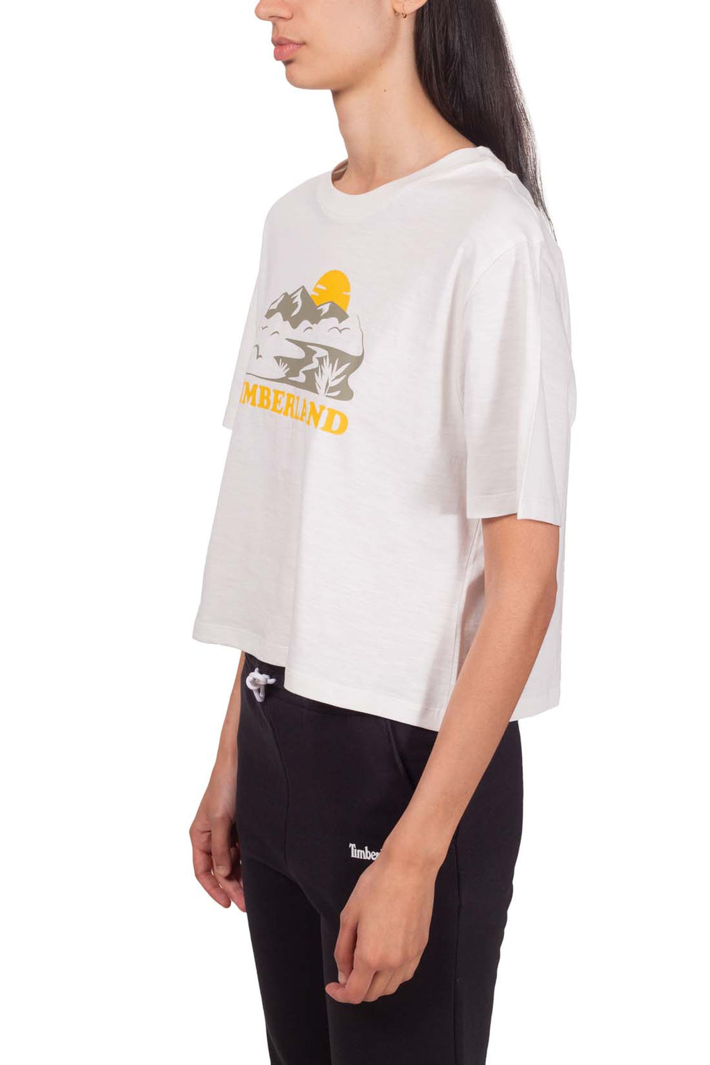 TIMBERLAND - Men's relaxed crop T-shirt in slub cotton  - Size XL