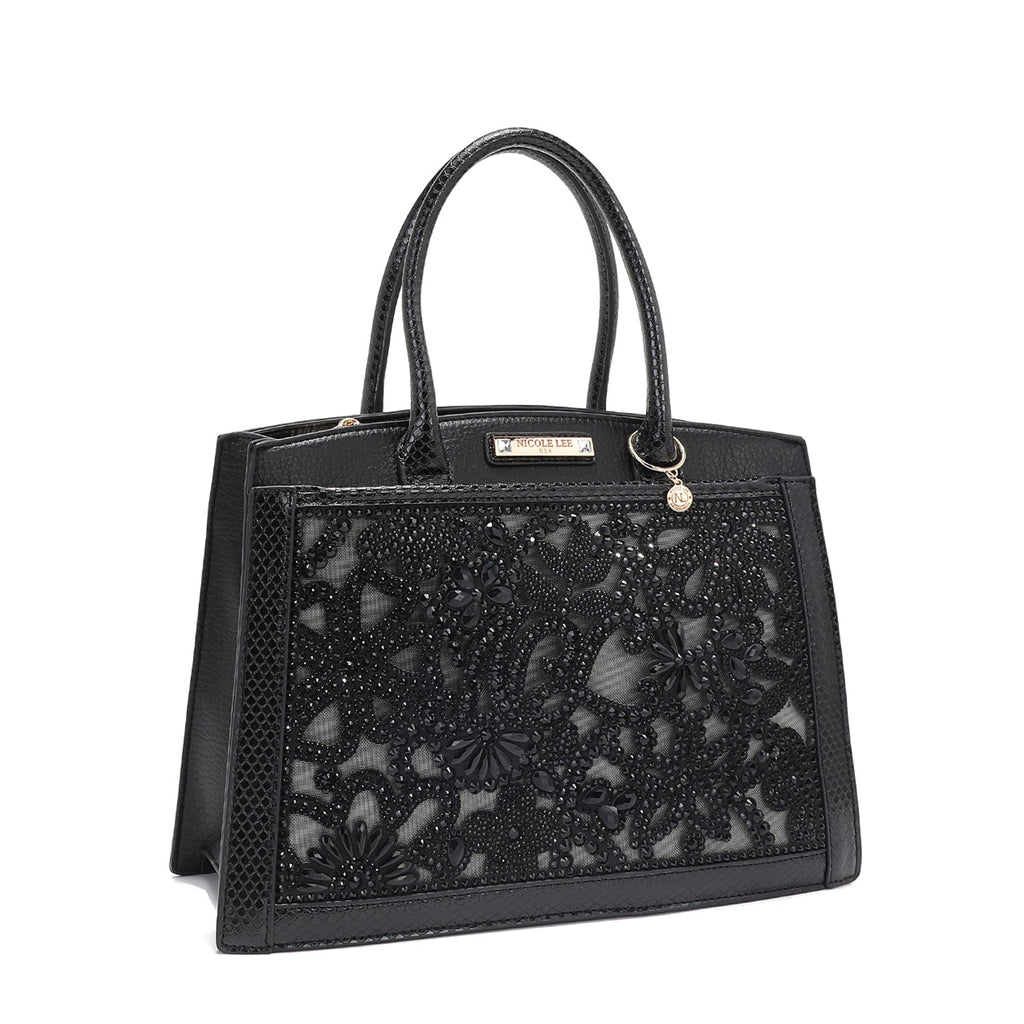 BOLSO CON ENCAJE (NEGRO)