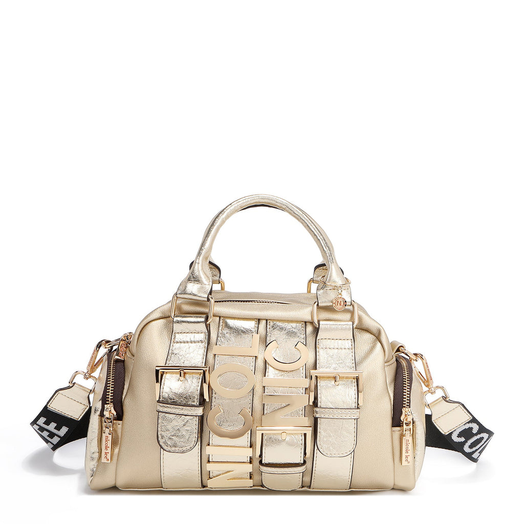 CALISTA BOLSO DE MANO MULTI BOLSILLO (DORADO)