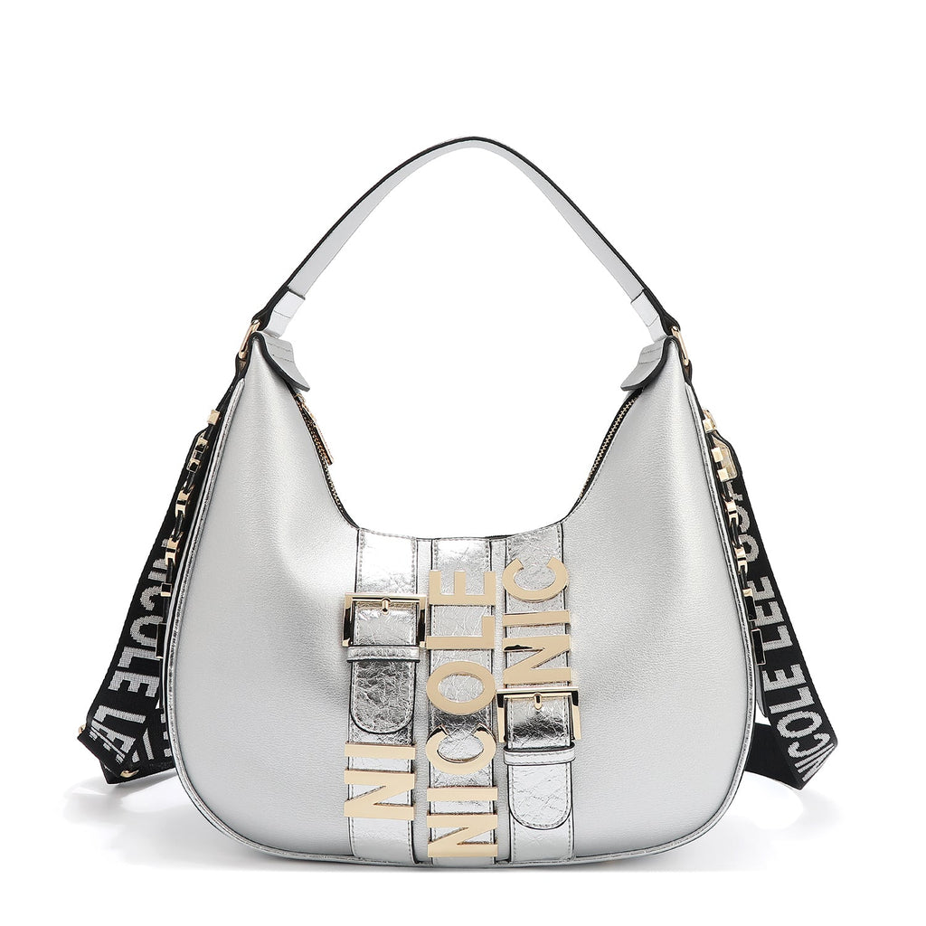 CALISTA BOLSO DE HOMBRO GRANDE (PLATEADO)