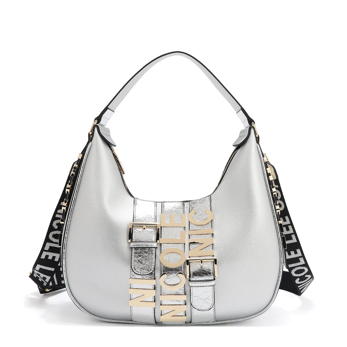 CALISTA BOLSO DE HOMBRO GRANDE (PLATEADO)