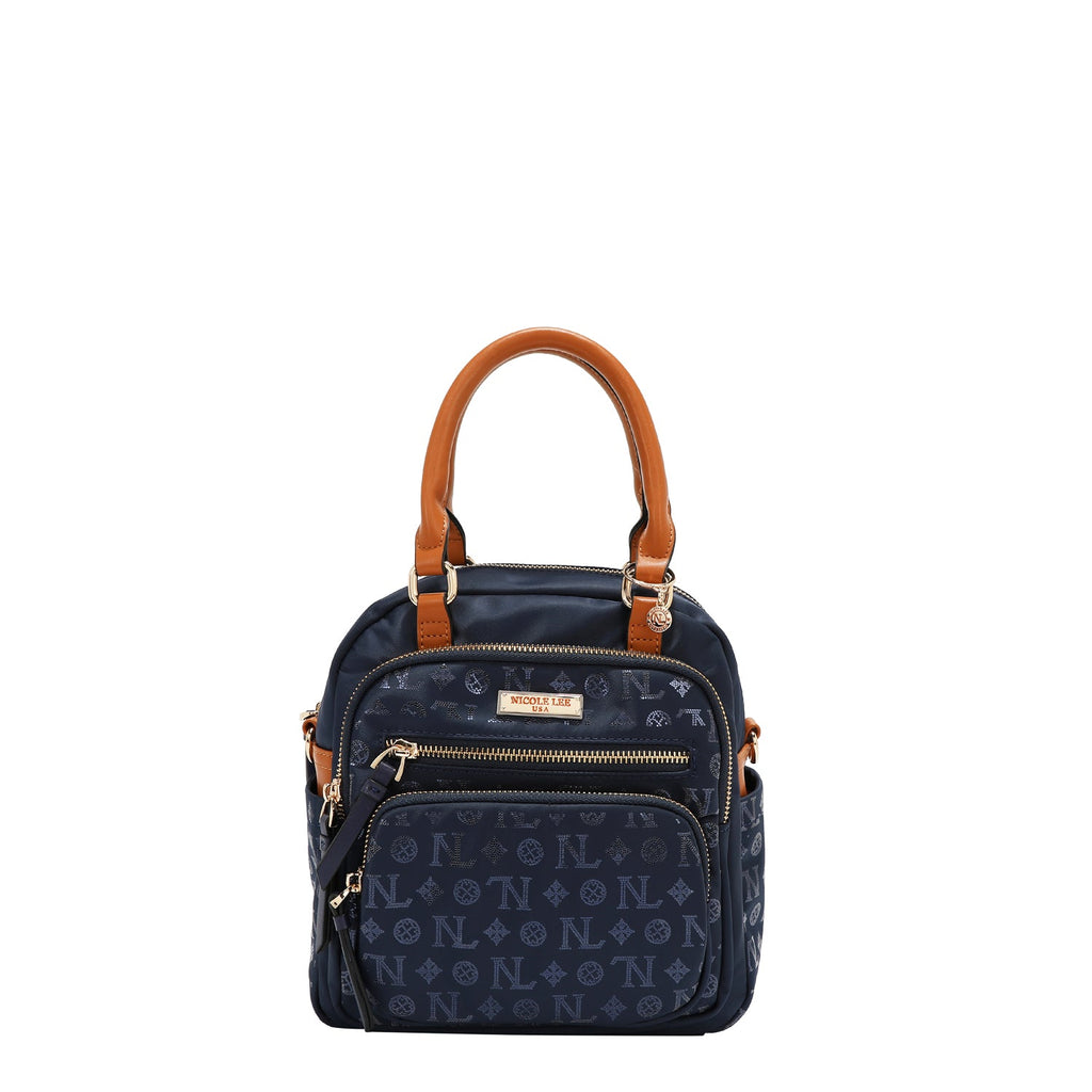 BOLSO MULTIUSOS CON LOGOTIPO DE MONOGRAMA (AZUL)