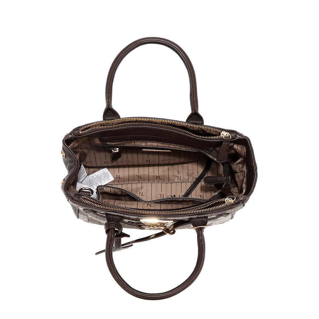 BOLSO DE CUADROS CHIC (NEGRO)