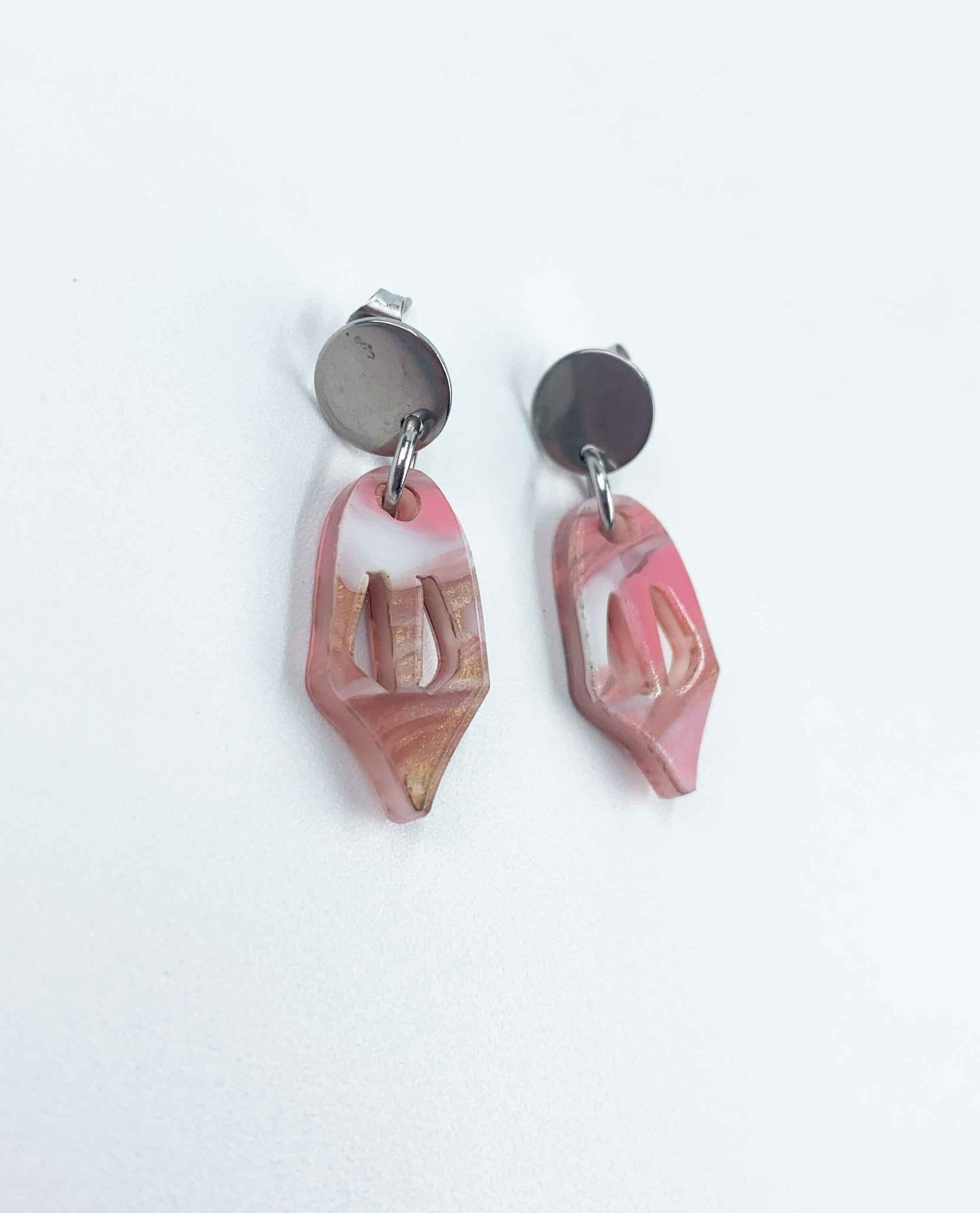 Pendientes cara rosa-0