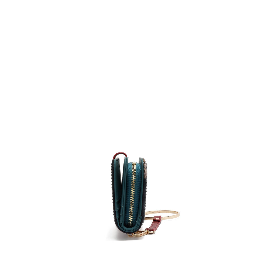 CARTERA PLEGABLE CON LA FIRMA DE NL CON CORREA (QUEEN CLEOPATRA)