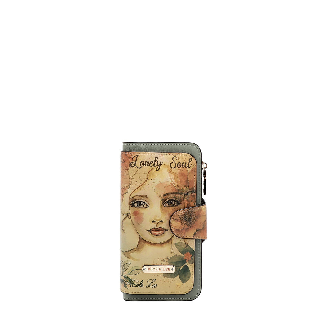 CARTERA PLEGABLE EN CAPAS (REFLECTION OF LOVE)