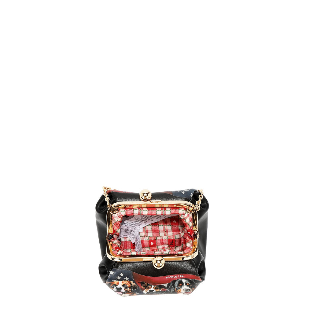 MINI BOLSO CRUZADO CON CIERRE KISS LOCK (BEST SMILE)