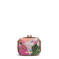 MINI BOLSO CRUZADO CON CIERRE KISS LOCK (VIOLET BLOSSOM)