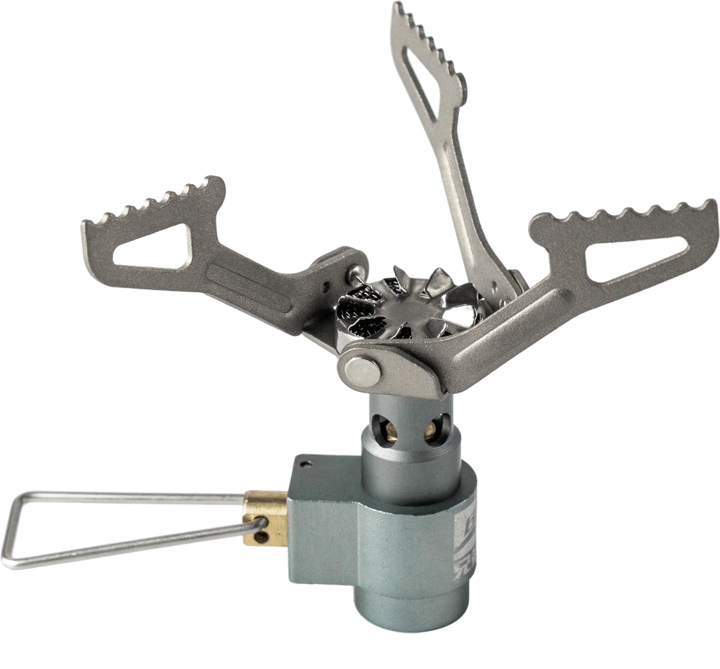 Mini Camping Gas Burner Pocket Stove Grey