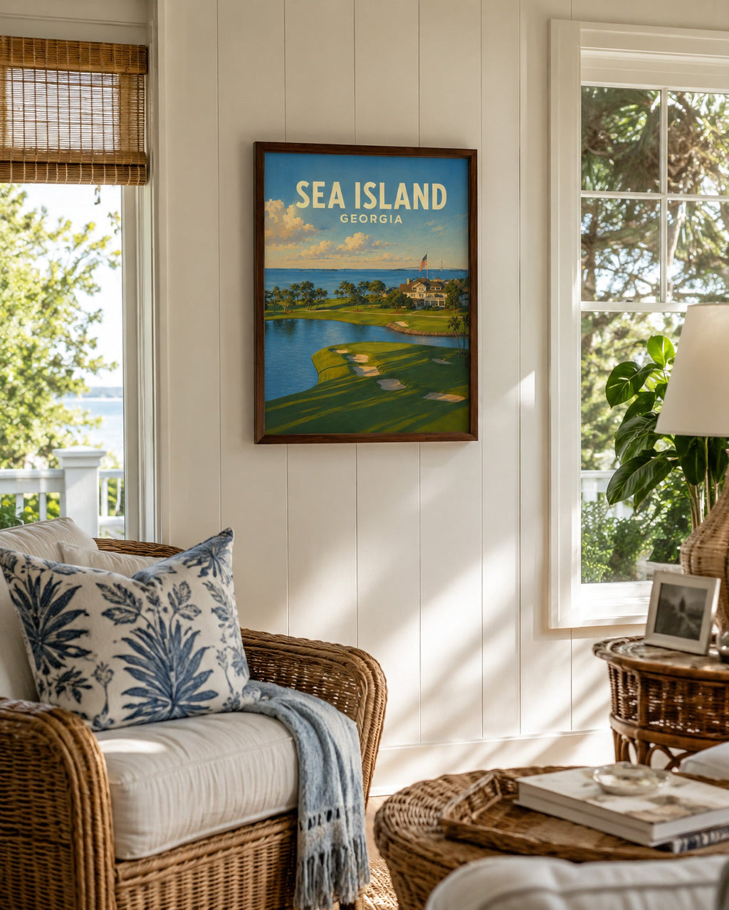 Sea Island Golf Poster – Georgia Golf Course Wall Art