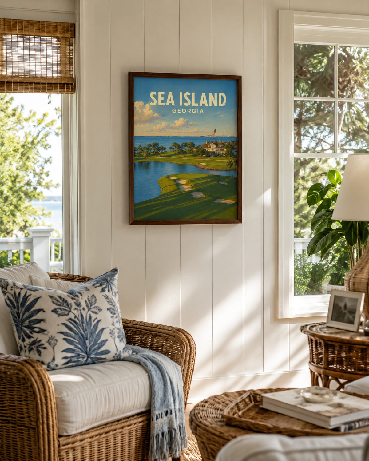 Sea Island Golf Poster – Georgia Golf Course Wall Art