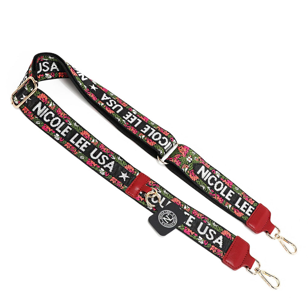 CORREA MULTIUSOS PARA TELÉFONO CON FLOR (ROJO)