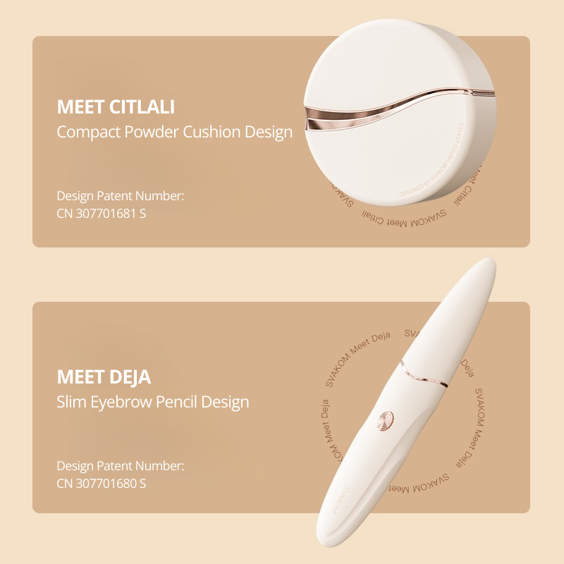 Powder Case Suction Vibrator & Eyebrow Pencil G-Spot Vibrator Set