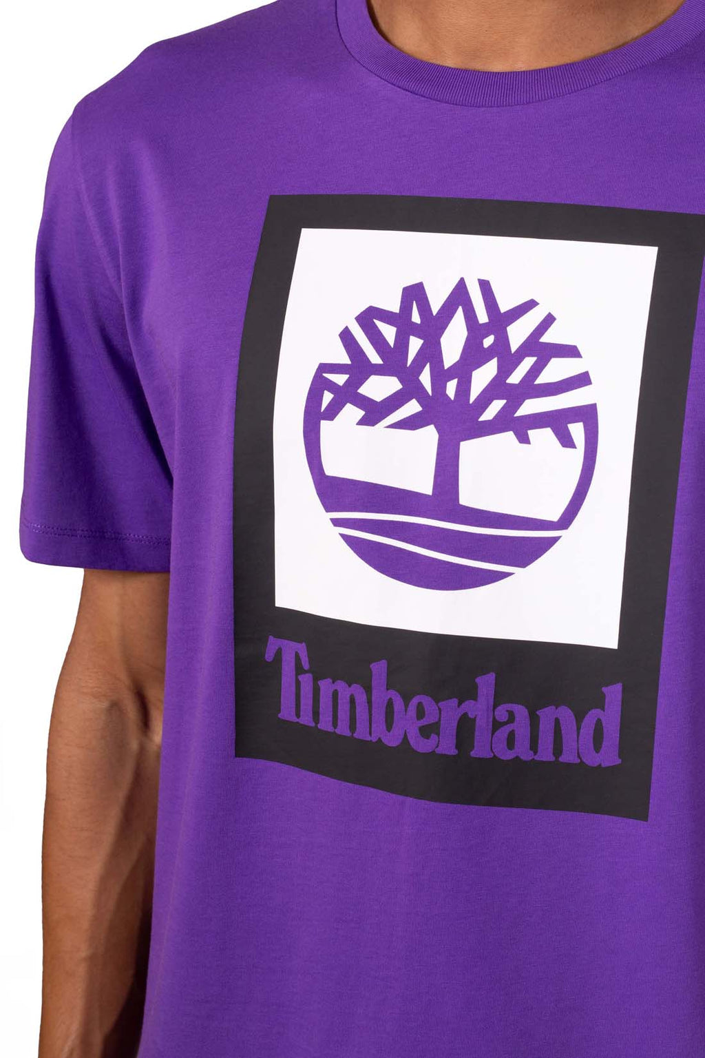 TIMBERLAND - Men's T-shirt with box logo  - Size XL