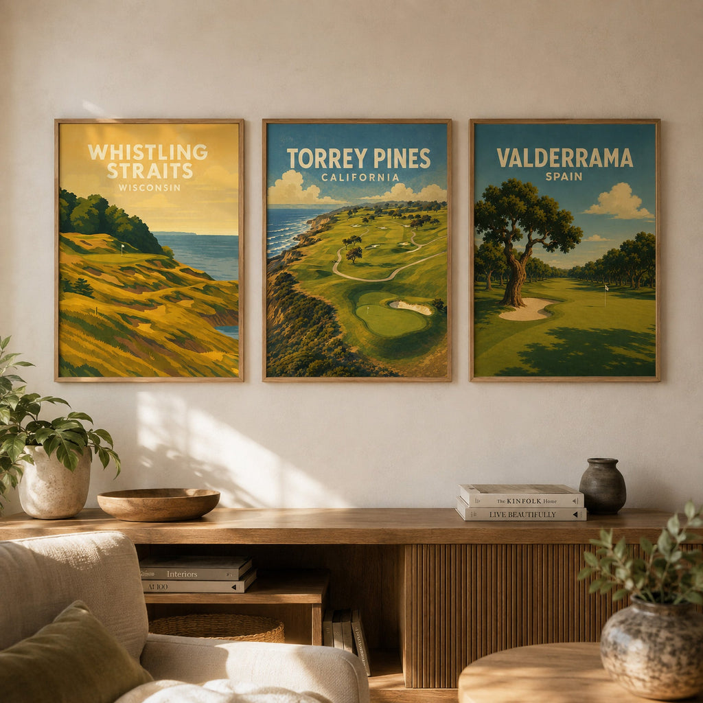 Torrey Pines Golf Poster – San Diego California Golf Wall Art