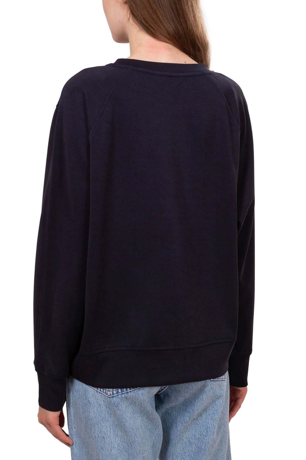 TOMMY HILFIGER - Women's relaxed sweatshirt with embroidered rose  - Size