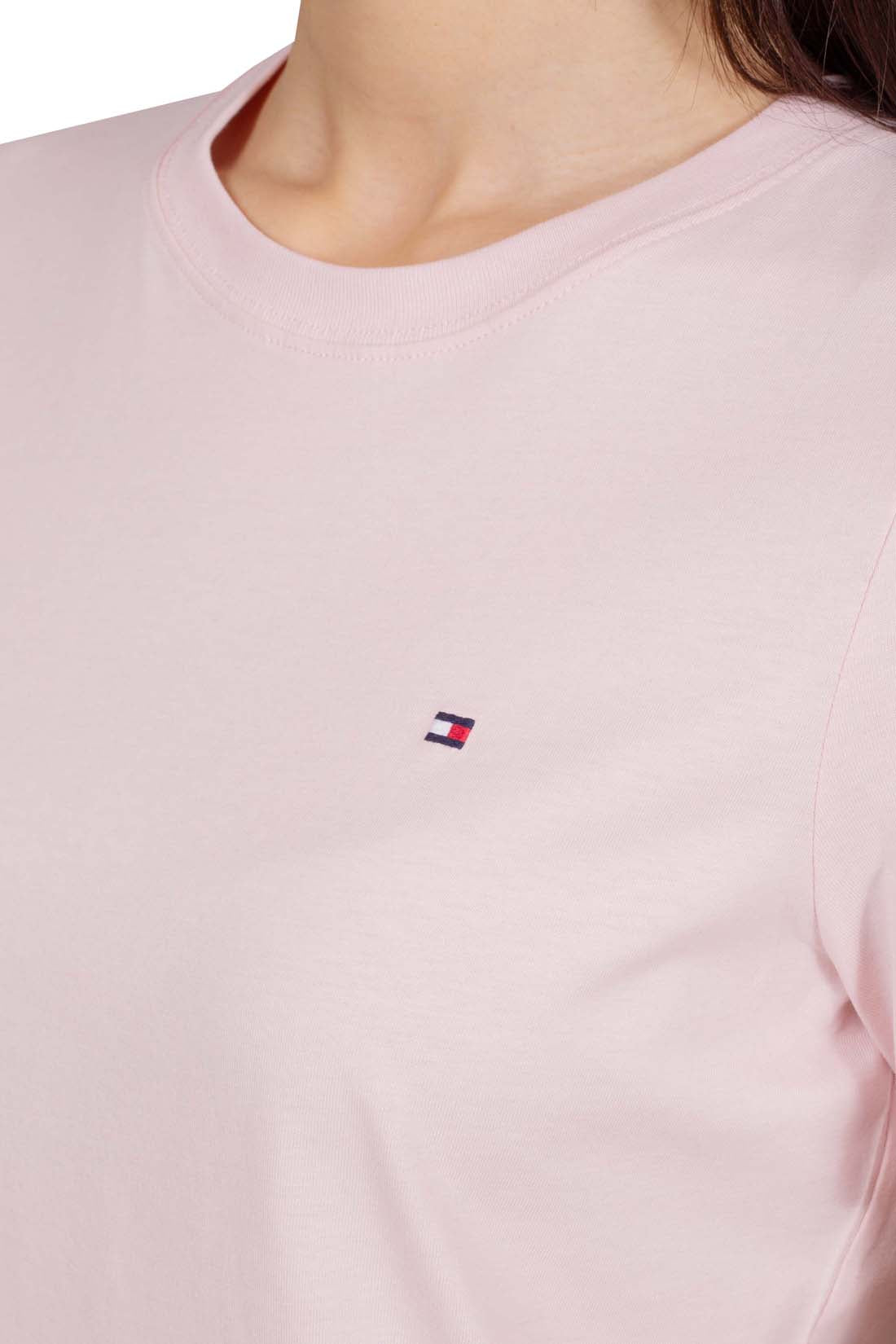 TOMMY HILFIGER - Women's regular T-shirt with embroidery  - Size S