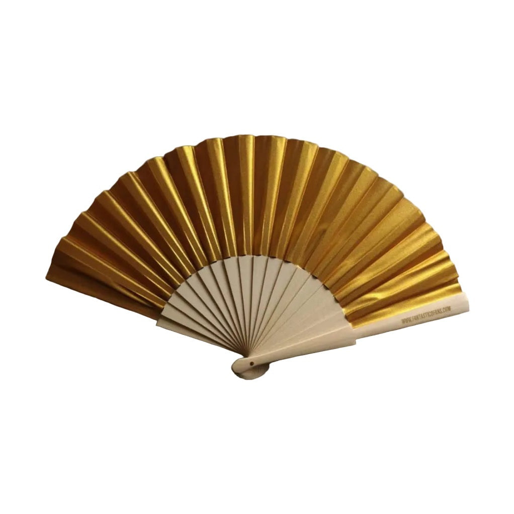 Gold Pearlised Shimmer 23cm fan