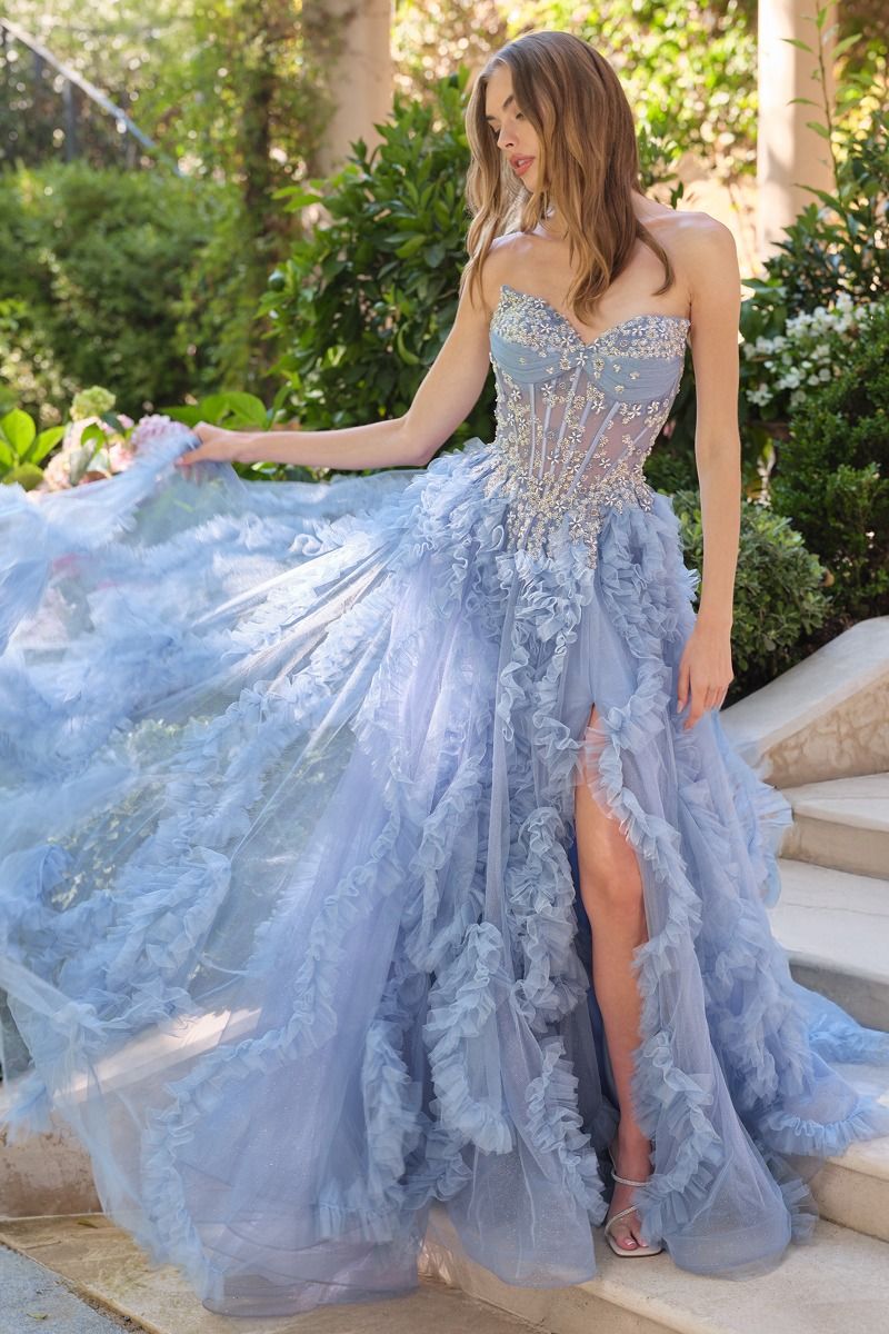 Elegant Embellished Formal Long Special Occasion Gown Detailed CDA1483