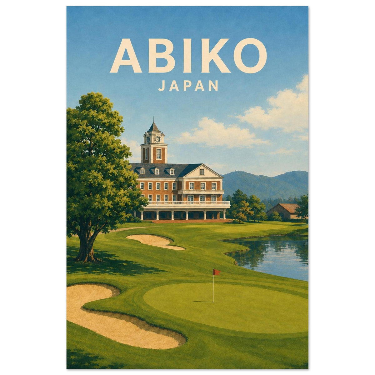 Abiko Golf Club Poster – Japan Golf Wall Art