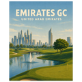 Emirates Golf Club Poster – Dubai Golf Wall Art