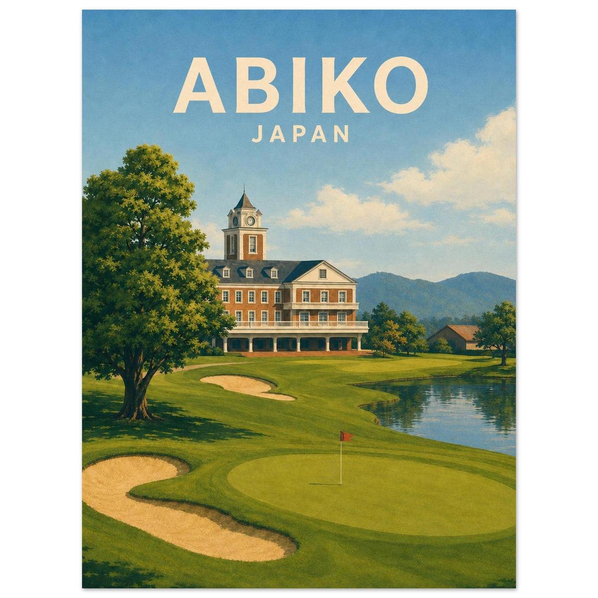 Abiko Golf Club Poster – Japan Golf Wall Art