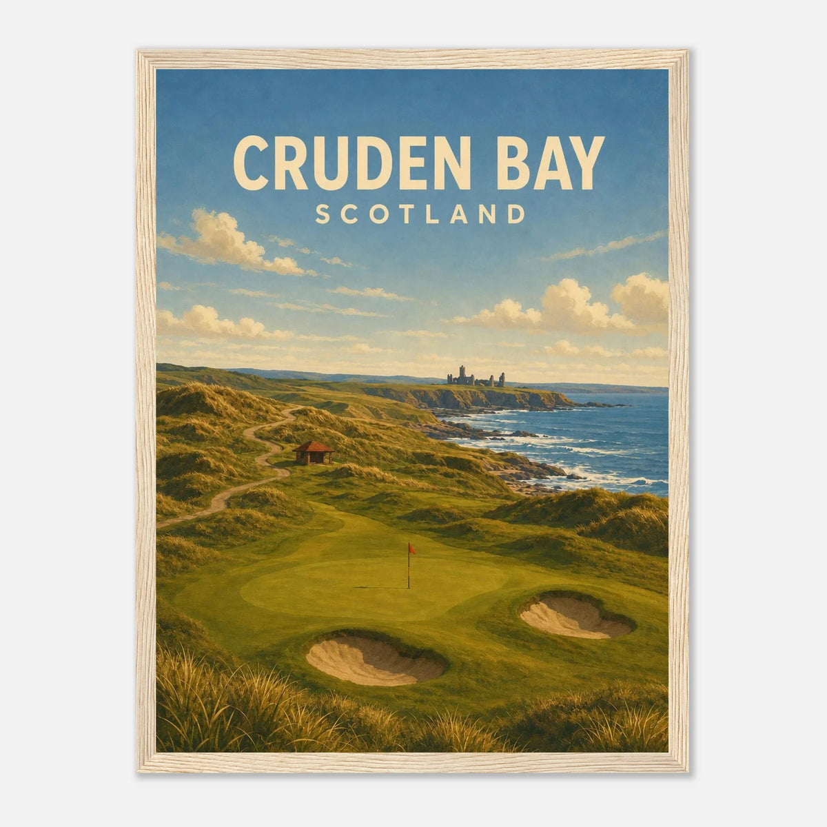Cruden Bay Golf Poster – Scotland Links Golf Wall Art