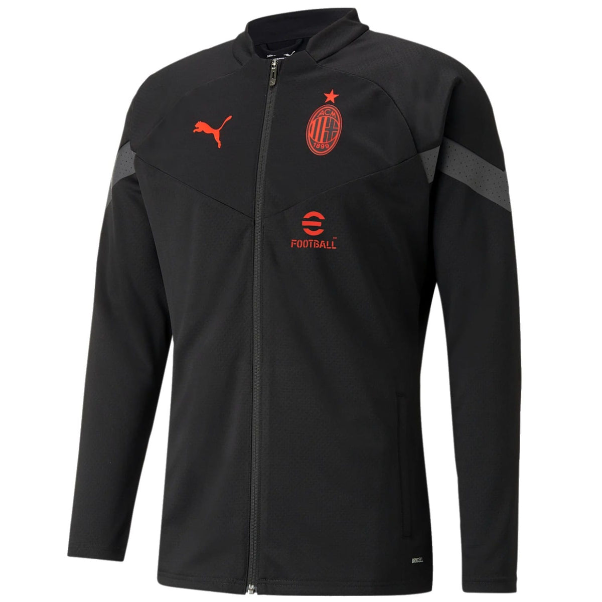 AC Milan soccer black training bench tracksuit 2022/23 - Puma