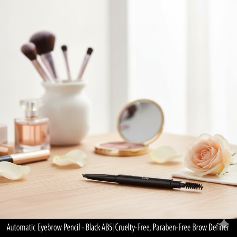 Automatic Eyebrow Pencil – Black AB5 | Cruelty-Free, Paraben-Free Brow Definer