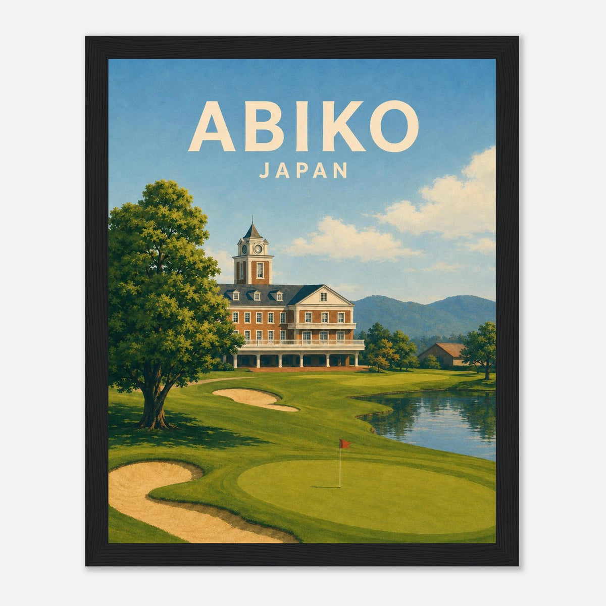Abiko Golf Club Poster – Japan Golf Wall Art