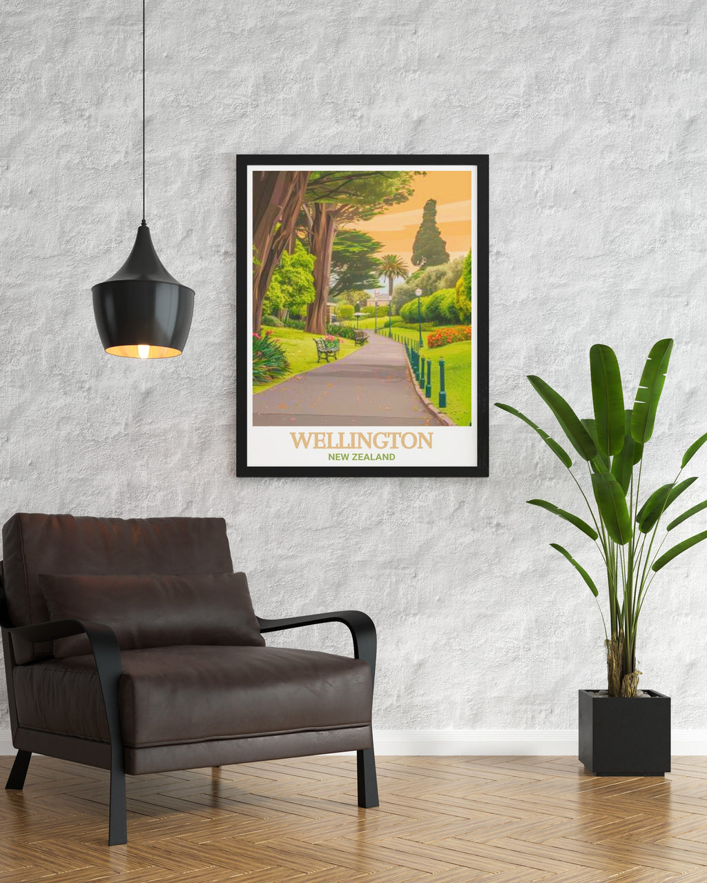 Wellington Poster - Wellington Botanic Garden Art Print - New Zealand Wall Print - New Zealand Travel Poster-3