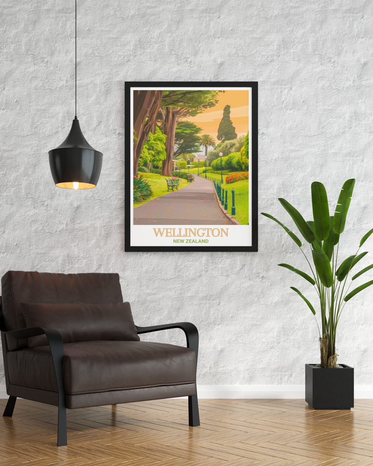 Wellington Poster - Wellington Botanic Garden Art Print - New Zealand Wall Print - New Zealand Travel Poster-3