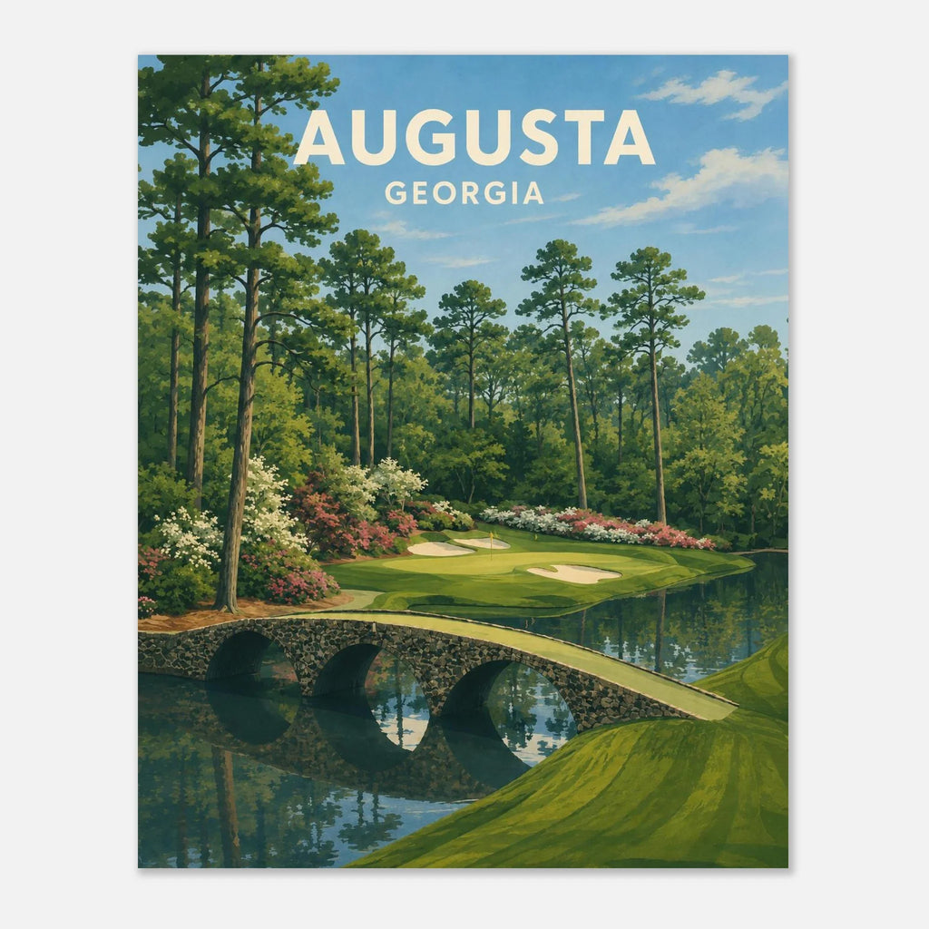 Augusta Golf Poster – Georgia Golf Course Wall Art